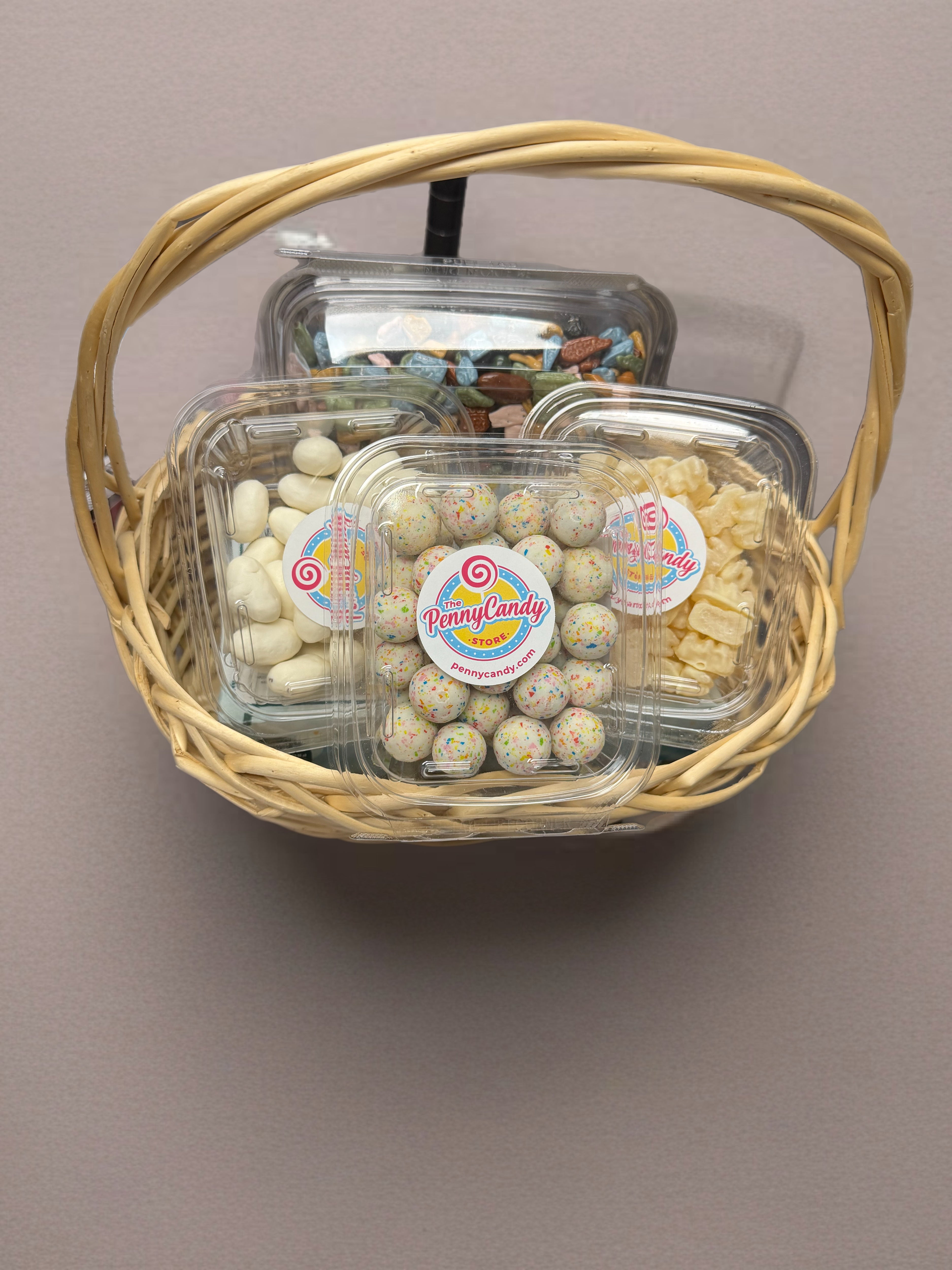 White Chocolate Candy Basket